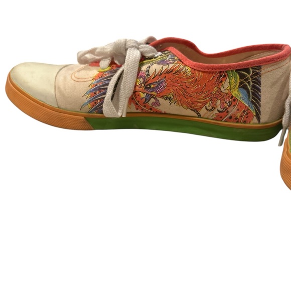 VTG Ed Hardy rubber toe Sneakers size women’s 8 y2k - Picture 4 of 7